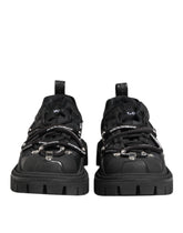 Dolce & Gabbana Black Low Top Lace Up Trekking Sneakers Shoes
